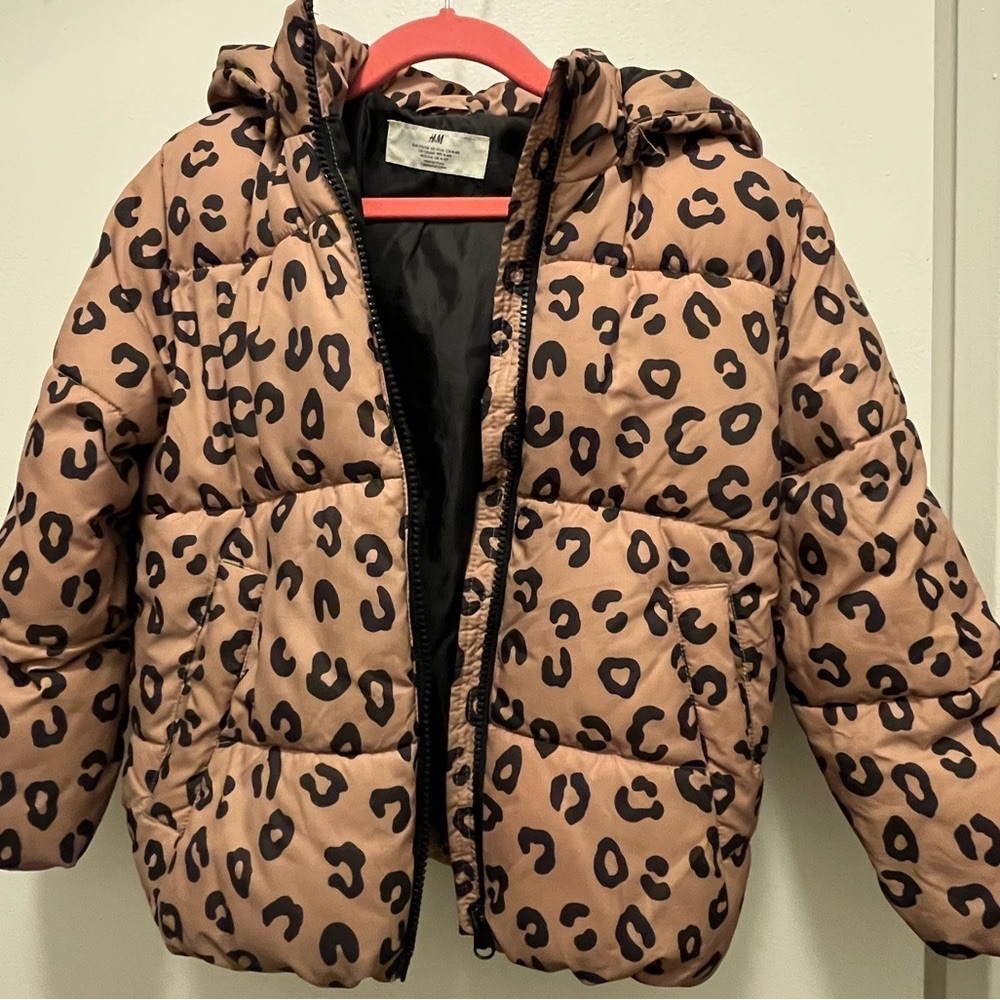 H&M puffer jacket size 4-6y water repellent